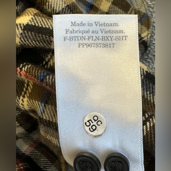 Everlane Boxy Plaid Flannel Shirt Brown Women's Size XS Button Up oversized - Picture 9 of 10